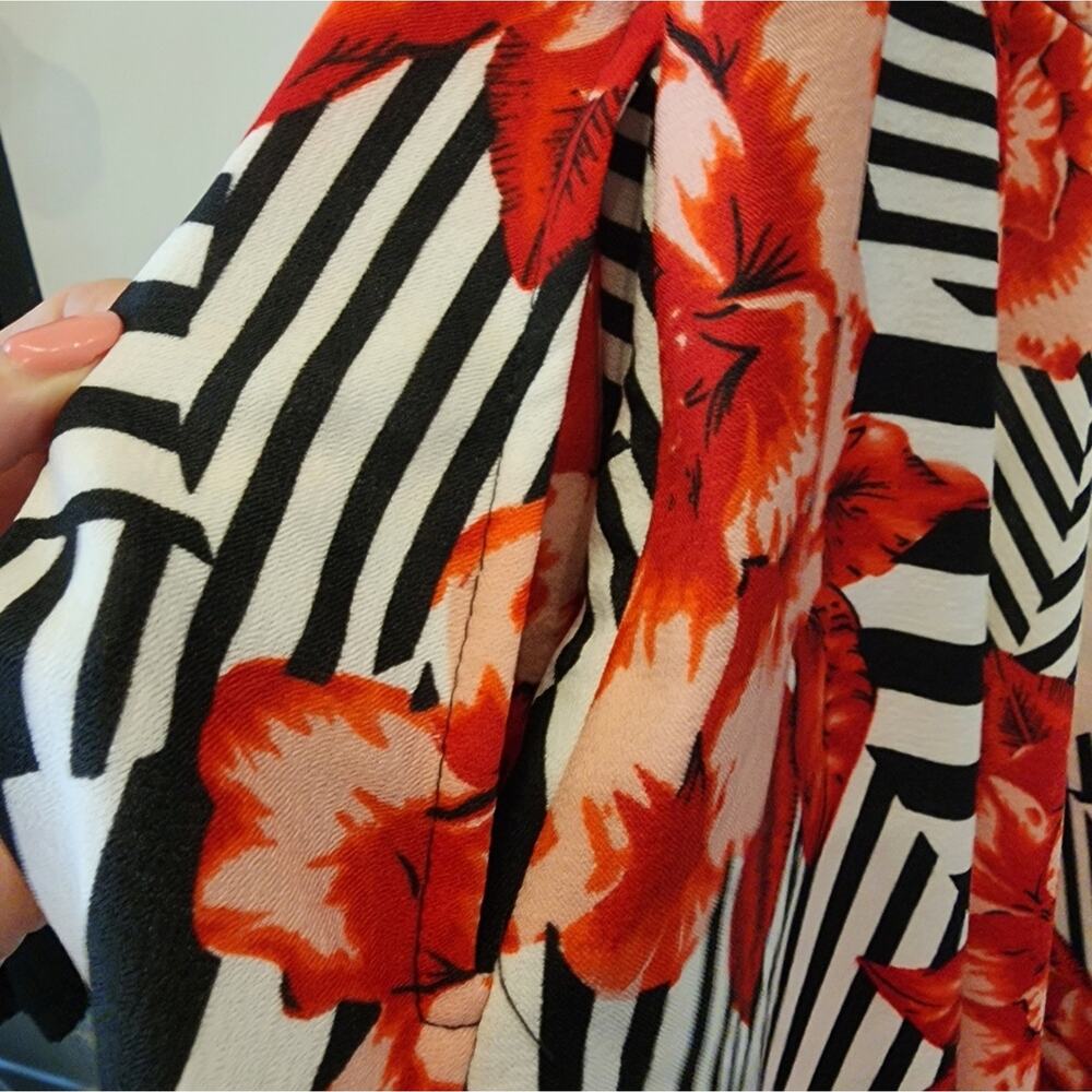 New‎ Plus Size Floral Dress Stretch Fit & Flare Vintage Style Hawaiian Dress 2X - Picture 5 of 9